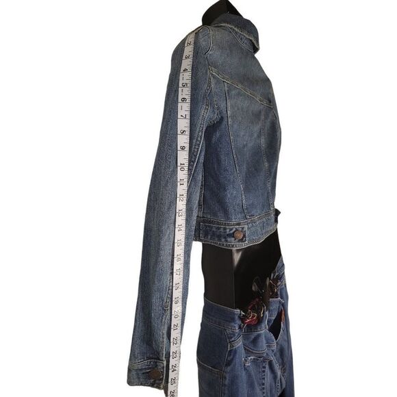 American Eagle Blue Denim‎ Button Up Sz XS Jacket Women - Picture 5 of 7